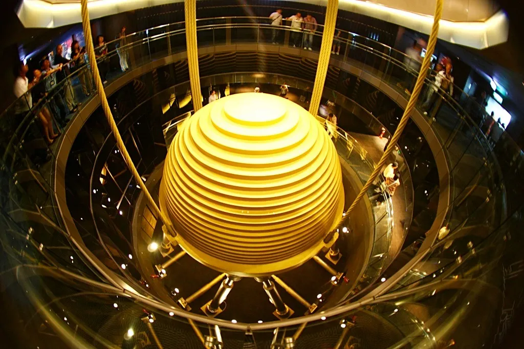Bola de Acero en el Edificio Taipei 101 Bola de Acero en el Edificio Taipei 101